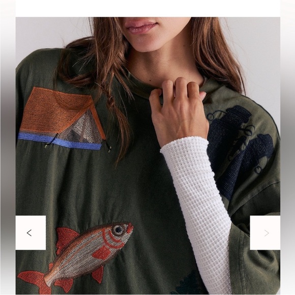 Free People Denim and Bone Camping Tee - Picture 3 of 11